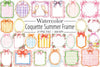 Coquette Summer Frame Clipart Bundle