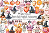 Retro Fall Halloween Clipart Bundle