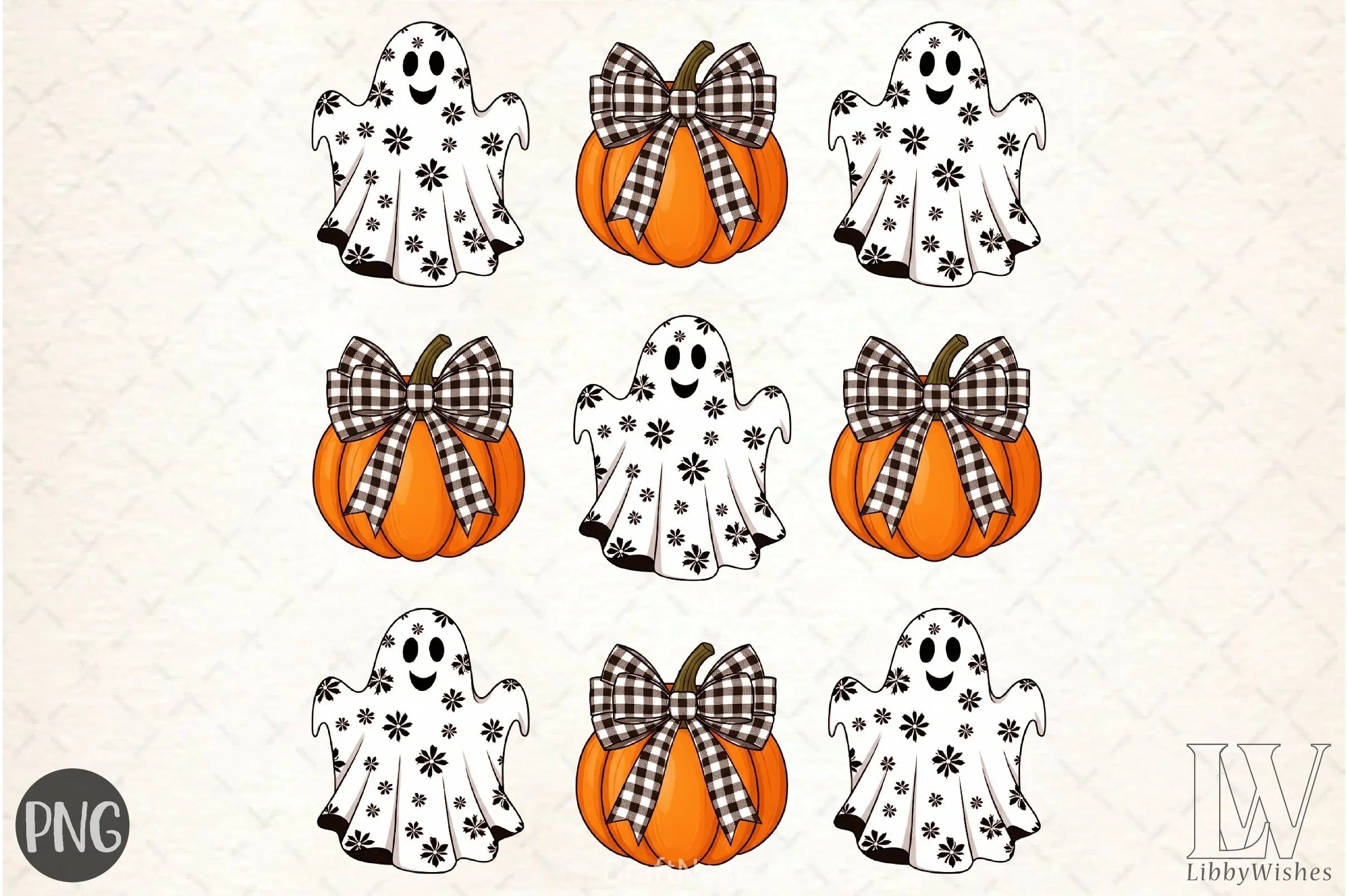 Pumpkins & Ghosts Clipart Bundle - CraftNest - Digital Crafting and Art