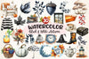 Black White Autumn Clipart Bundle 2
