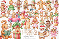 Christmas Gingerbread Man Clipart Bundle 4 - CraftNest - Digital Crafting and Art