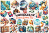 Vacation Summer Trip Clipart Bundle
