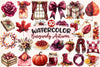 Burgundy Autumn Clipart Bundle 2
