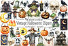 Vintage Halloween Clipart Bundle