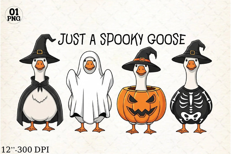 Spooky Goose Halloween Clipart Bundle - CraftNest - Digital Crafting and Art