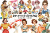 Retro Housewife Clipart Bundle