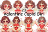 Valentine Cupid Girl Clipart Bundle