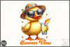 Summer Vibes Funny Duck Clipart Bundle