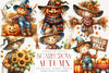 Scarecrow Autumn Fall Halloween Clipart Bundle