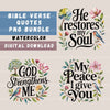 Bible Quotes Clipart Bundle
