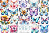 Floral Butterfly Clipart Bundle