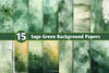 Sage Green Background Papers Clipart Bundle