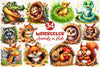 Funny Animals In Hole Clipart Bundle 2