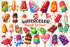 Popsicle Ice Cream For Summer Clipart Bundle