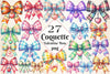 Coquette Valentine Bow Clipart Bundle 4