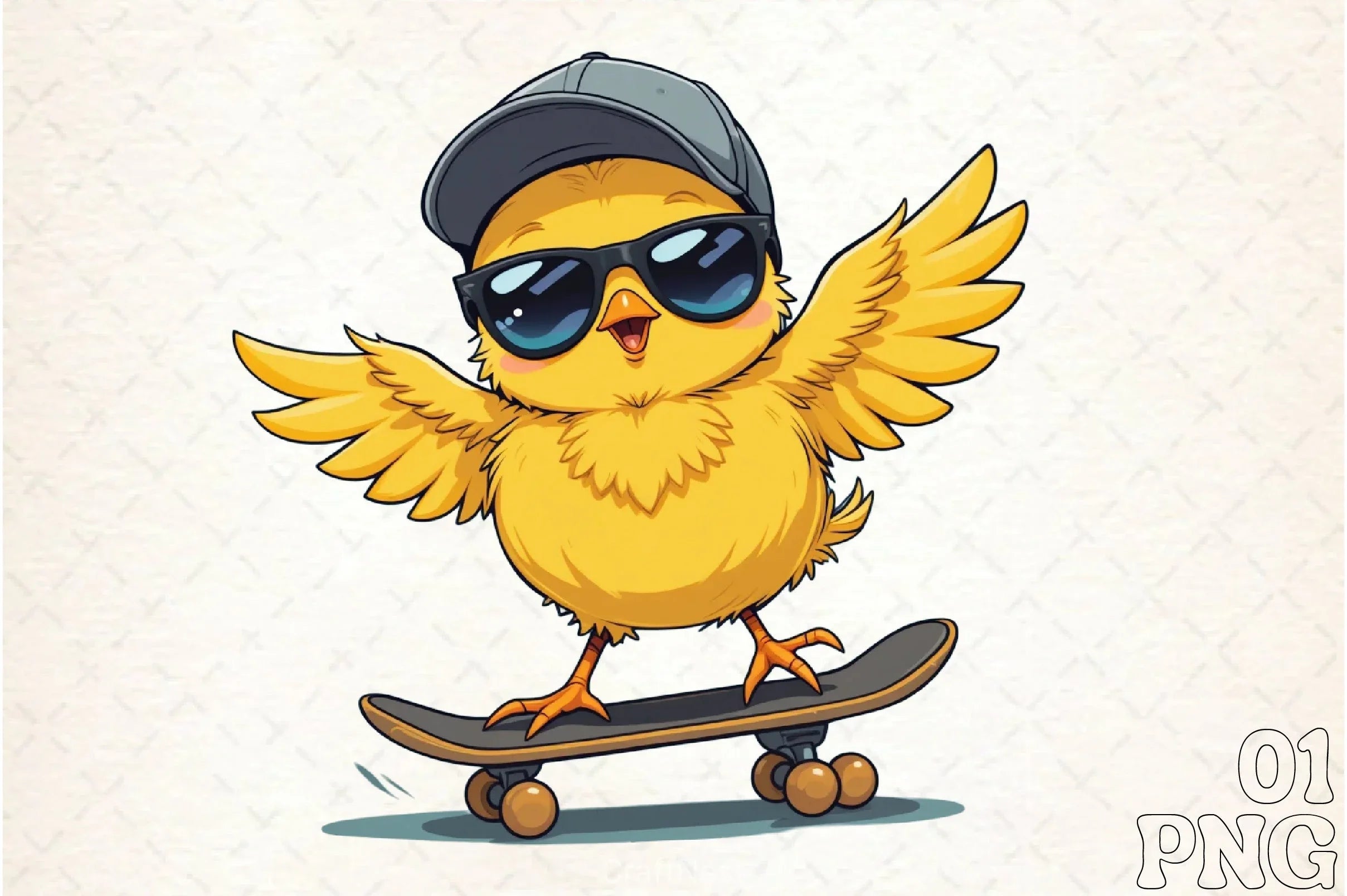 Cool Duck Skateboard Clipart Bundle - CraftNest - Digital Crafting and Art