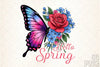 Spring Butterfly Clipart Bundle