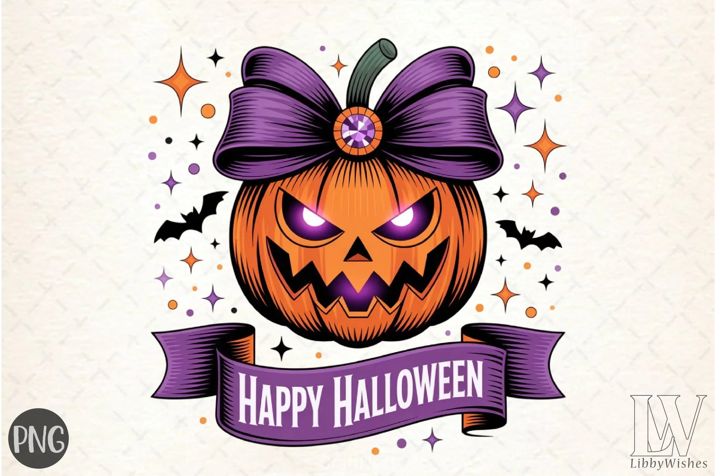 Retro Halloween Pumpkin Clipart Bundle - CraftNest - Digital Crafting and Art