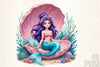 Summer Mermaid Clipart Bundle