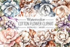 Cotton Flower Clipart Bundle