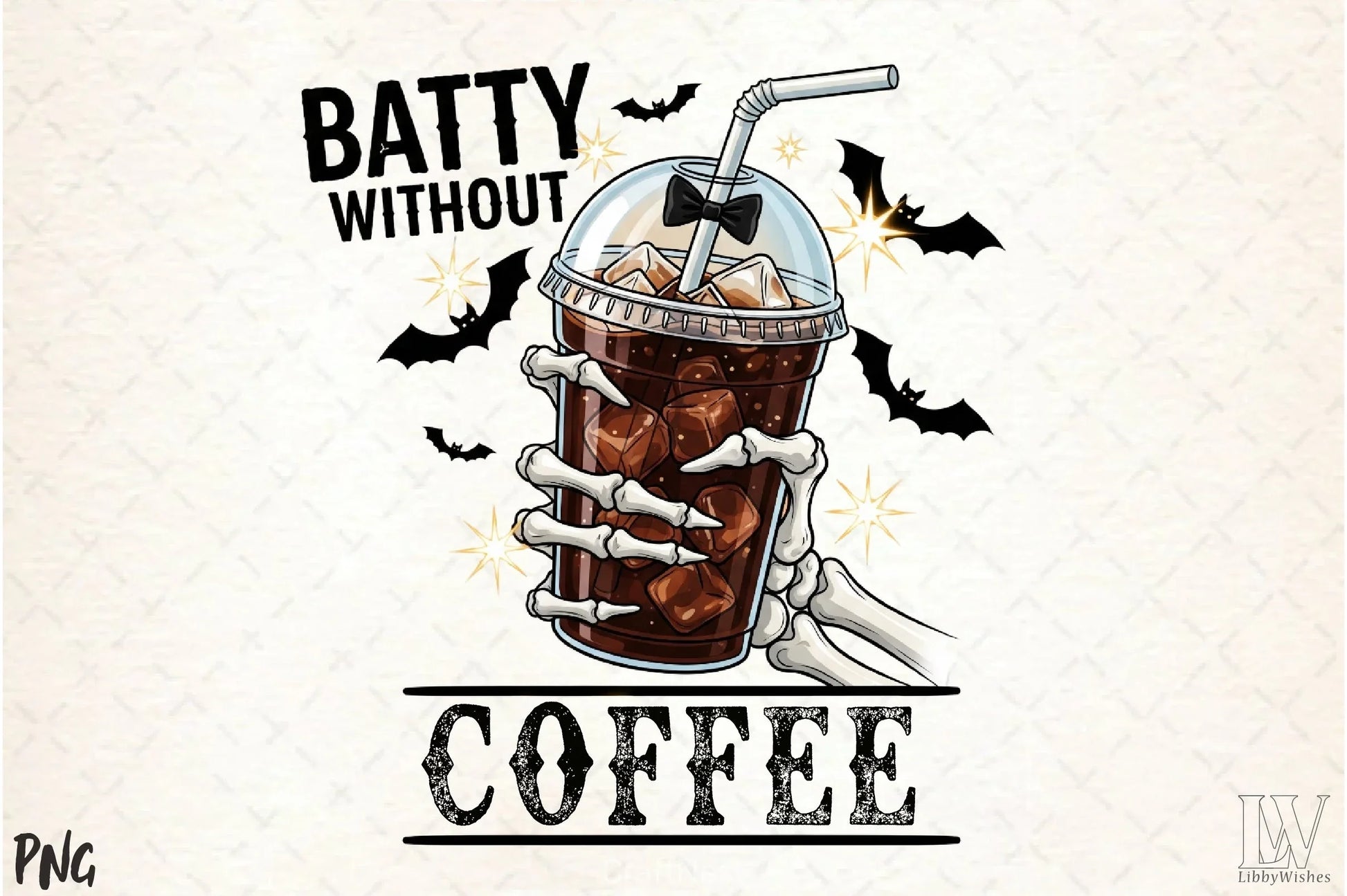 Batty Without Coffee Halloween Clipart Bundle - CraftNest - Digital Crafting and Art