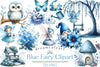 Blue Fairy Clipart Bundle