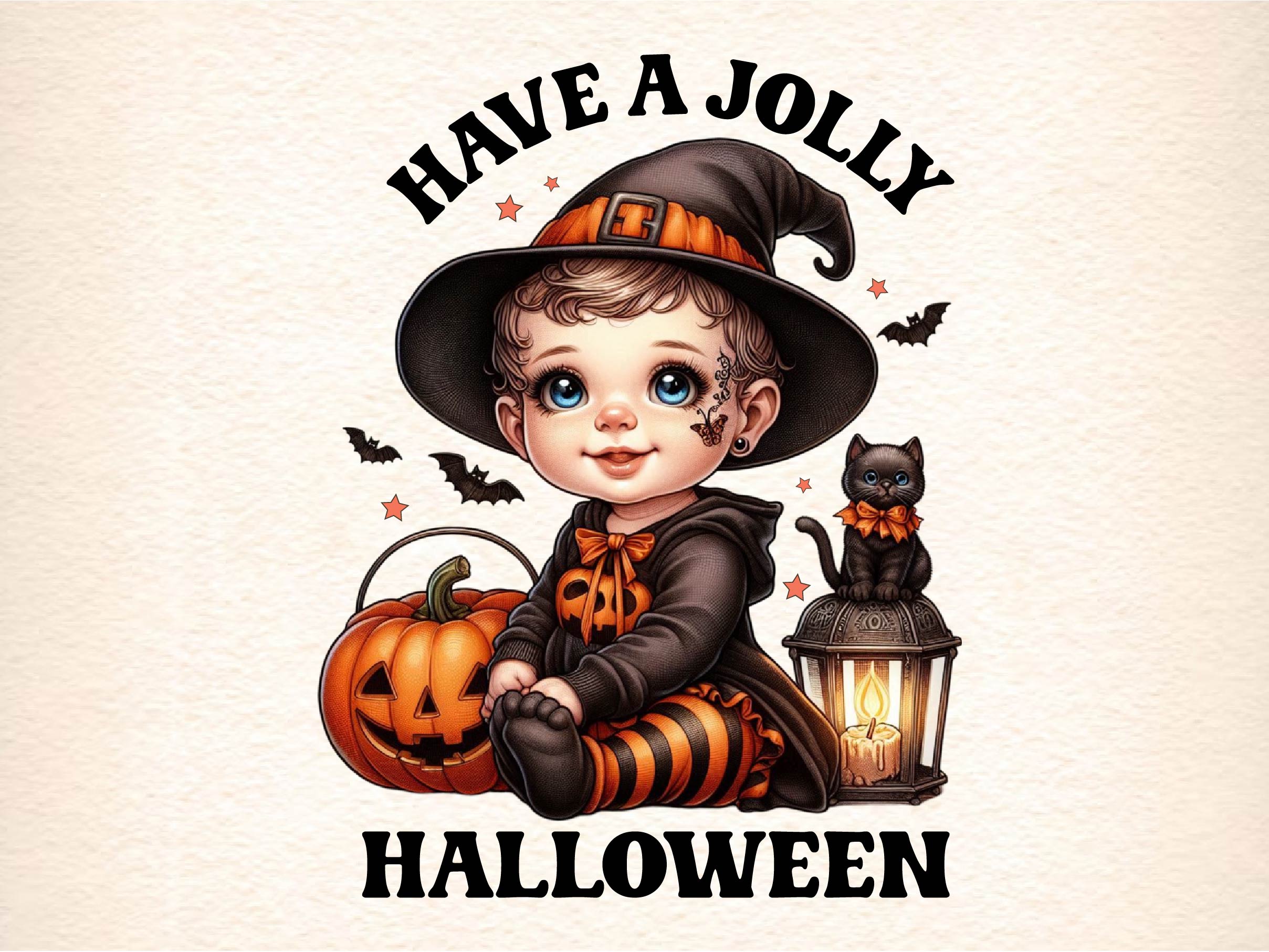 Have A Jolly Halloween Vintage Halloween Clipart Bundle
