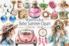 Boho Summer Clipart Bundle
