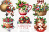 Classic Retro Vintage Christmas Clipart Bundle