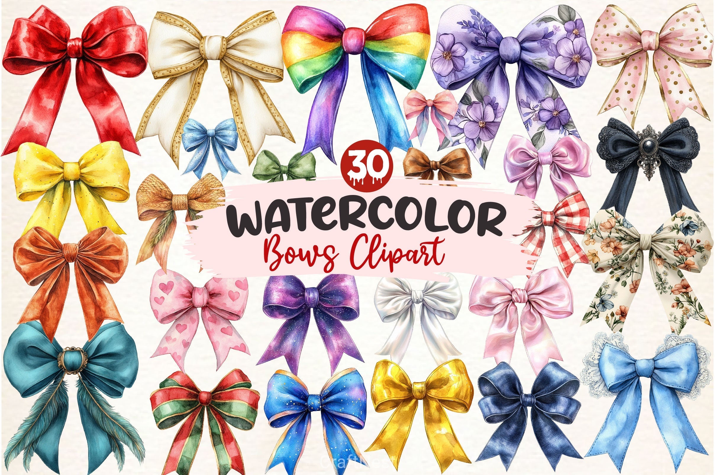 Bows Clipart Bundle