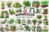 Spring Green Garden Clipart Bundle
