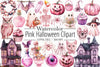 Pink Halloween Clipart Bundle