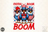 Patriotic Chicken USA 4th of July Clipart Bundle