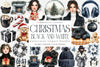 Black & White Christmas Clipart Bundle