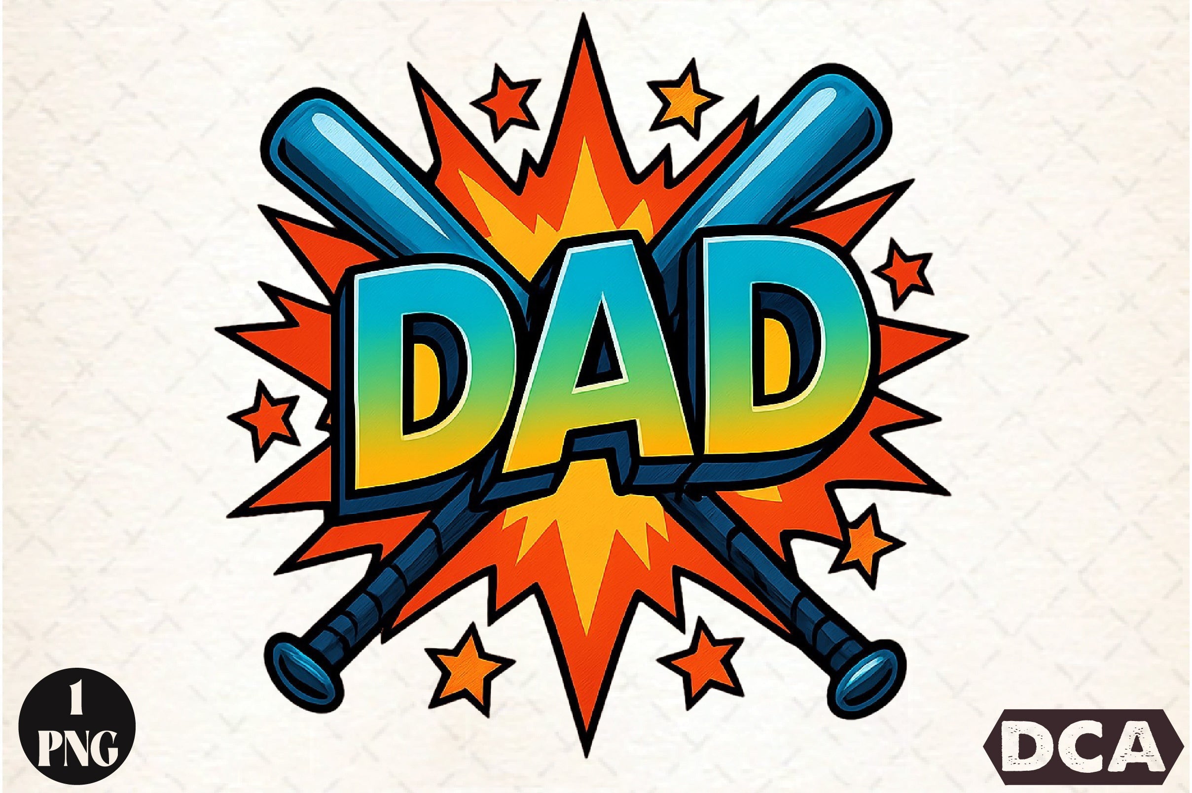 Dad Comic Style Clipart Bundle