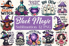 Black Magic Clipart Bundle - CraftNest - Digital Crafting and Art