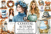 Coastal Autumn Clipart Bundle