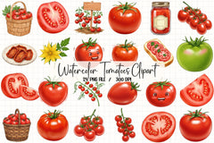 Tomatoes Clipart Bundle 3 - CraftNest - Digital Crafting and Art