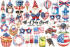 4th of July Independence Day Clipart Bundle
