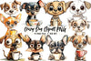 Crazy Dog Clipart Bundle