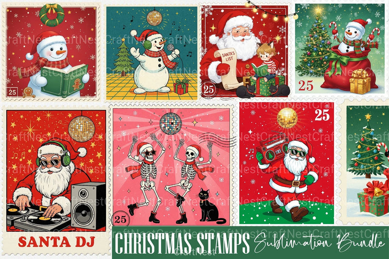 Christmas Frame Clipart Bundle 99 - CraftNest - Digital Crafting and Art