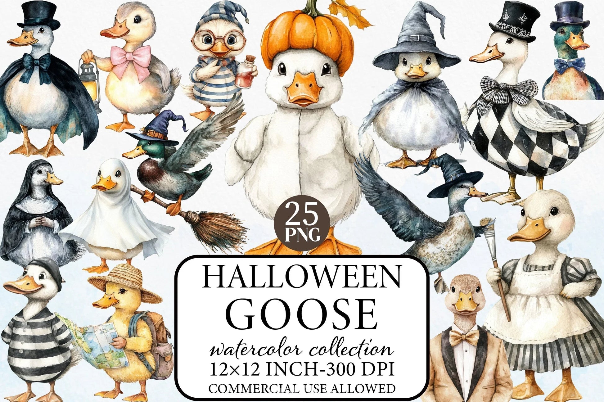 Halloween Goose Clipart Bundle 2 - CraftNest - Digital Crafting and Art