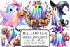 Halloween Iridescent Ghost Clipart Bundle