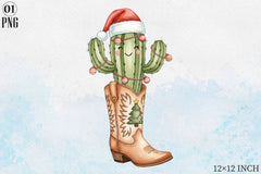 Cowboy Boots Christmas Clipart Bundle - CraftNest - Digital Crafting and Art