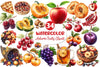 Autumn Fruits Clipart Bundle 5