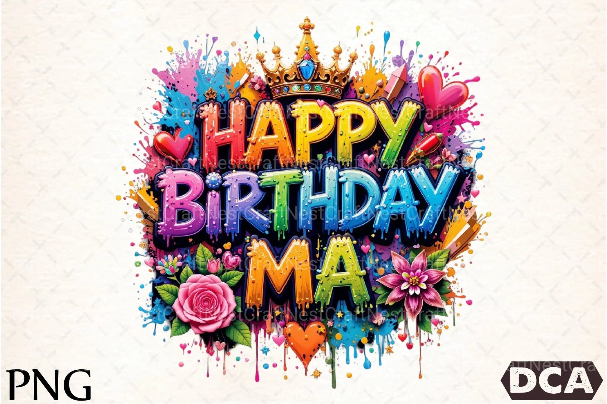 Happy Birthday Ma Clipart Bundle 3 - CraftNest - Digital Crafting and Art