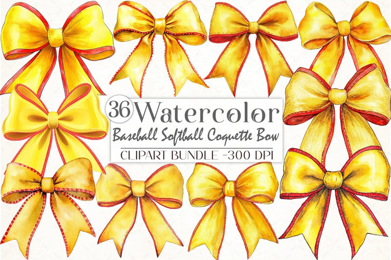 Baseball Softball Coquette Bow Clipart Bundle - CraftNest - Digital Crafting and Art