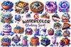 Summer Blueberry Sweet Clipart Bundle 2