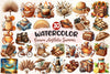 Brown Aesthetic Summer Clipart Bundle