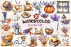 Lavender Fall Clipart Bundle 2